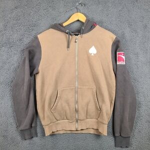 Insert Coin Destiny Earth Cayde-6 Zip Hoodie Tan Charcoal Mens Large Bungie